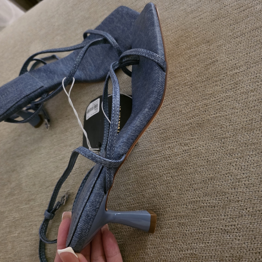 Forever 21 Denim Heels - Picture 2 of 4
